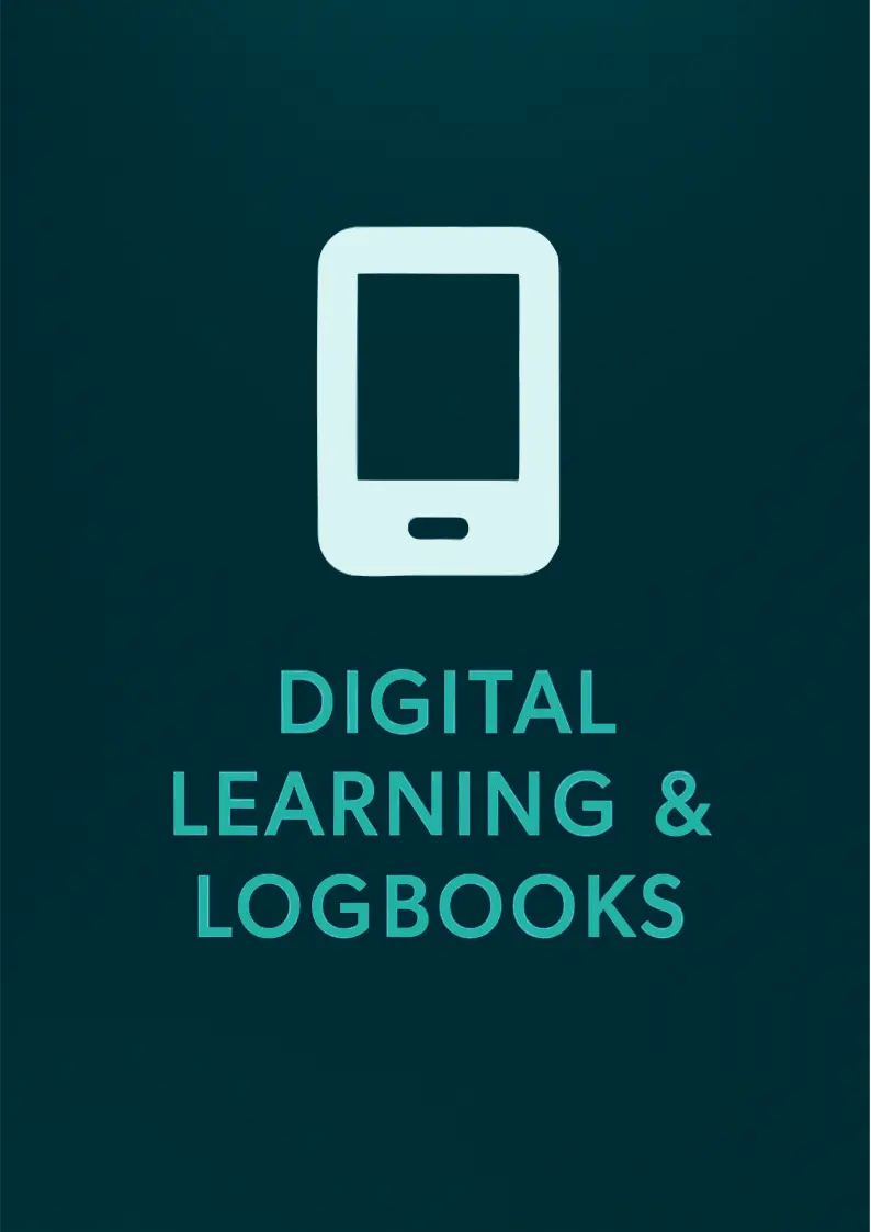 Icon showing a mobile device representing SSI digital learning and dive logbook features