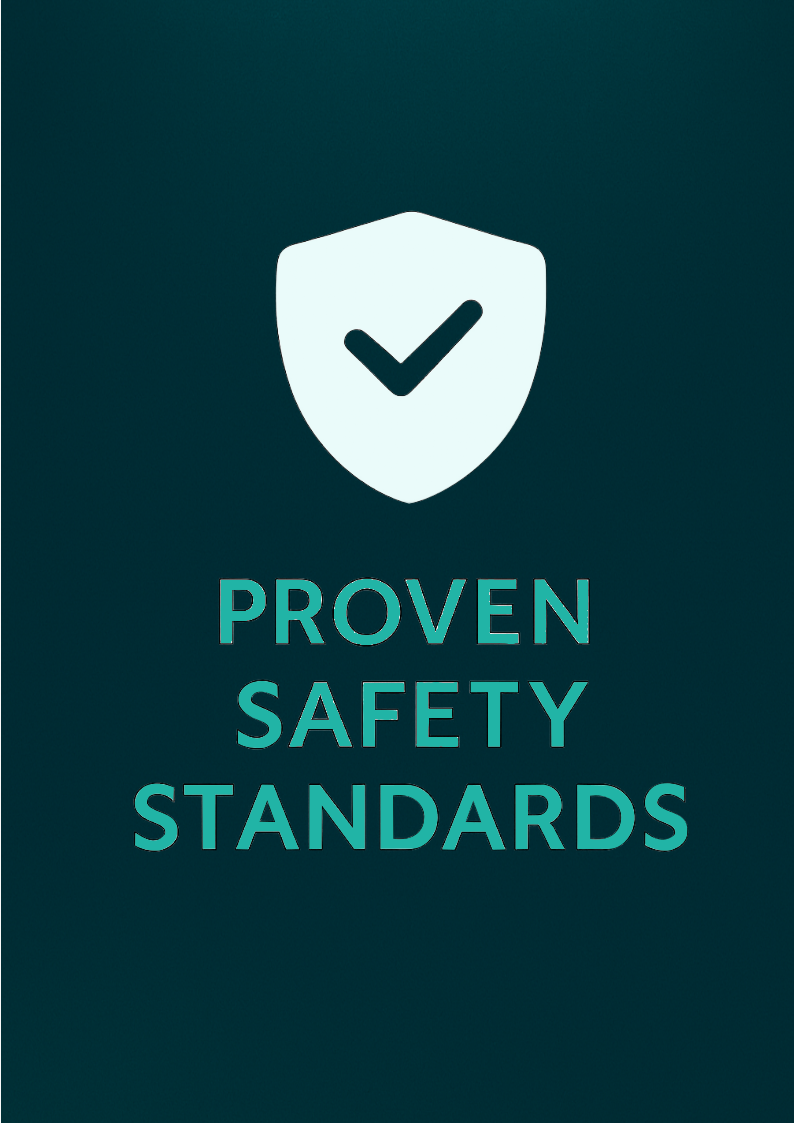 Shield with checkmark icon representing SSI proven safety standards in diving education